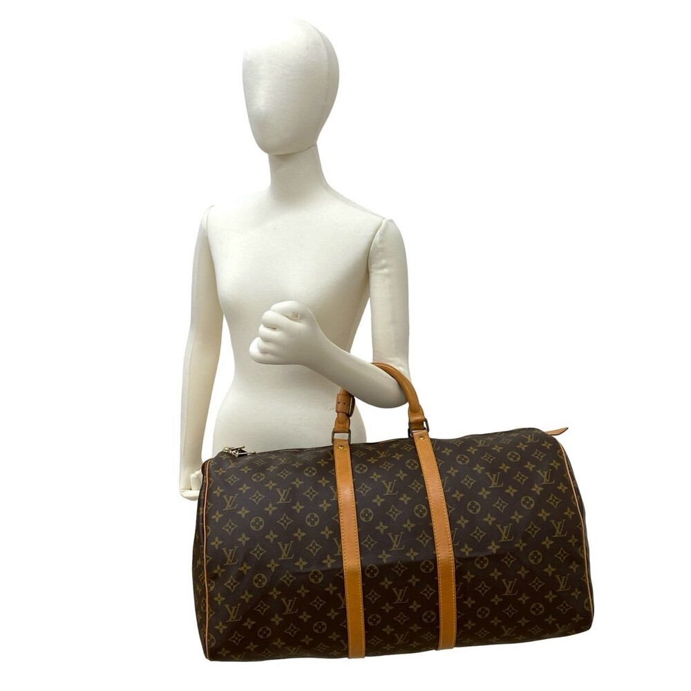 LOUIS VUITTON Brown Leather Boston Bag - Picture 2 of 9